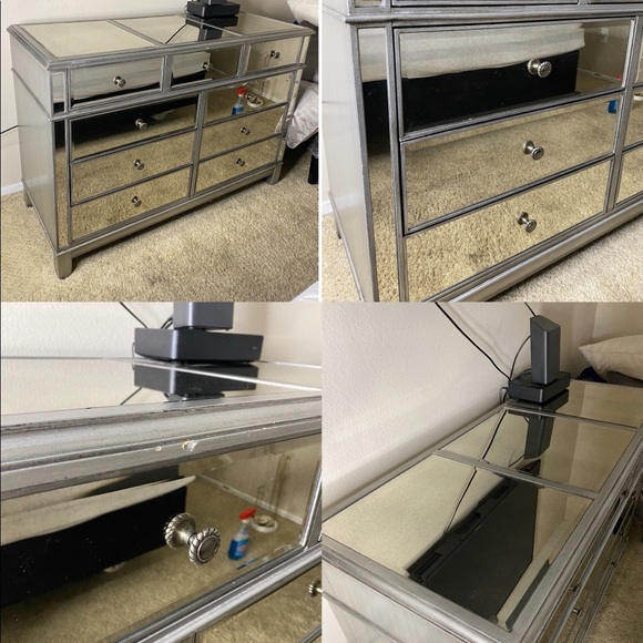 Pier 1 Other Mirrored Bedroom Set Poshmark